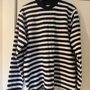 Barbour Black and White cotton sweater